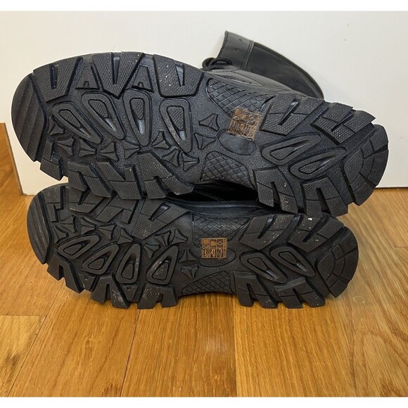 Women’s Faux Leather Lightweight Black Tactical Boots Size 43 US Size 12 NEW - Picture 6 of 7